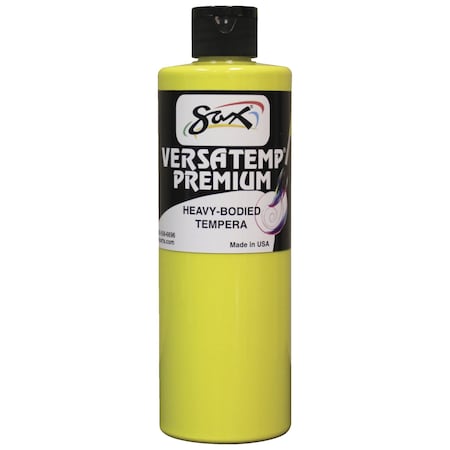 Versatemp Premium Heavy-Bodied Tempera Paint, Yellow, Pint
